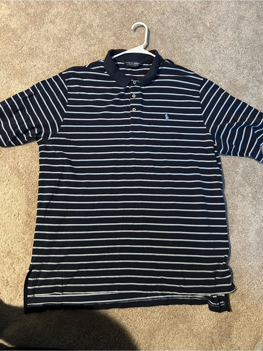 Polo by Ralph Lauren Men’s Navy Stripe Polo Shirt